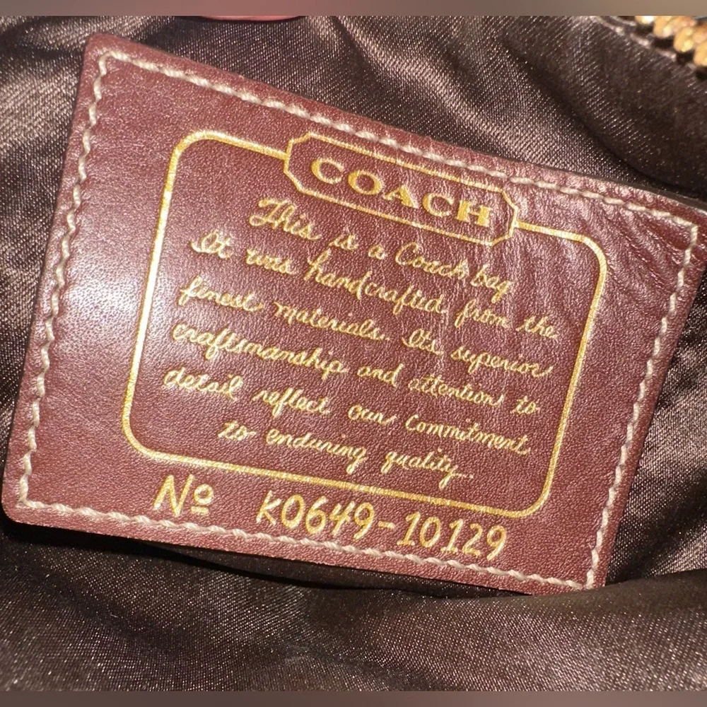 Coach Brown Signature Crossbody With Two HANGTAGS ZERO CALLOUTS - Picture 4 of 5